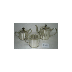 Excellent Quality <b>Tea</b> Pot <b>Set</b> Stylish Design <b>Silver</b> Plating <b>Tea</b> <b>Set</b> Using for Wedding and Home - Product Image 3