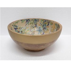 Tazón de cocina de madera y Meena de diseño elegante, tazón de mesa de madera maciza de forma redonda de buena calidad - Product Image 1