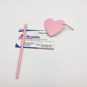 Venta al por mayor, espejo de extensión de pestañas de belleza con revestimiento rosa, inspecciones sostenibles, pestañas de corazón con pinzas puntiagudas, Etiqueta Privada - Product Image 4