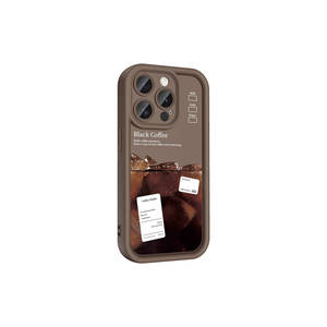 Funda Protectora de Silicona Marrón Oscuro Netzy SAFA Klas para iPhone 15 Pro Plus con Protección de Cámara y Superficie Trasera Impresa - Product Image 1