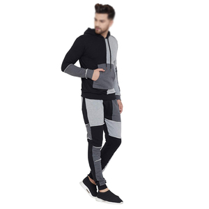 Colores ELEGANTES Mejor opción Logotipo personalizado Hombres Gimnasio Jogging Conjunto de chándal de alta calidad Hombres Traje de diseño superior Cremallera completa Hombres Trajes de chándal - Product Image 2
