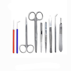 ชุดอุปกรณ์ผ่าตัดสแตนเลส10ชิ้นคีมหนีบกรรไกรและชุดเครื่องมือผ่าตัดอื่นๆ - Product Image 5