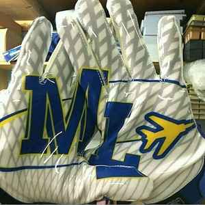 Gants de football américain personnalisés unisexes pour adultes, respirants, design, fabricant, maillot de football américain, grande taille, caractéristique imprimée - Product Image 1