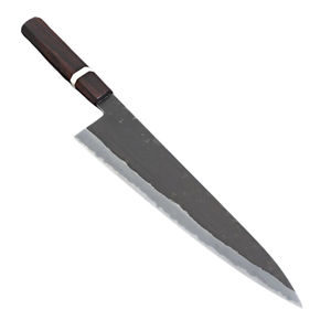 Hand <b>Forged</b> Damascus Steel Chef Knife with Customized Wooden Handle 8 Inch Blade OEM Logo Custom Packaging Customizable Options - Product Image 6