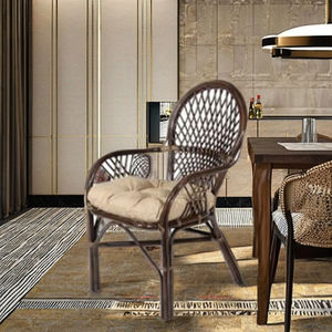 Sillón de Comedor VIZIER de Ratán - Diseño Moderno para el Hogar, Oficina y Comedor, Muebles Hechos en Indonesia - Product Image 1