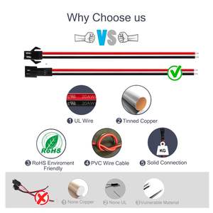 Benutzer definierter Jst SM 2,5-mm-Stecker, Buchse und Stecker mit 2-poligem 20AWG 3,94-Zoll-SM-Anschlusskabel - Product Image 4