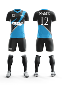 Camiseta de Fútbol Sublimada Personalizada para Equipos y Clubes en Azul |   Tallas para Hombre, Mujer y Jóvenes - Product Image 5