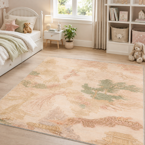 พรมเน็ตลีน โฮม ดิสทินท์ วอเตอร์คัลเลอร์ ซอฟท์ ไวท์ แอบสแตรค แบบซักได้ - Product Image 6