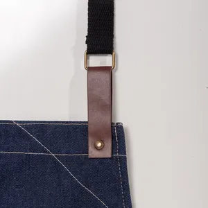 Tablier de cuisine en denim personnalisé - Product Image 2