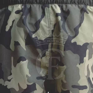 Pantalones cortos MMA de algodón 100% fabricados profesionalmente para hombres de buena calidad patrón sólido cómodo y duradero ecológico - Product Image 6