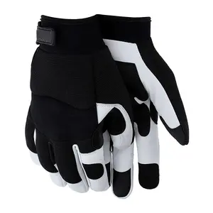 Excellent Quality Low Price Flexi Safeguard Synthetic Leather Touch Hand Safety Work And Motorcycle Gloves