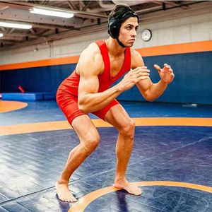 Cómodo OEM Boys Wrestling Singlet Compresión Logotipo personalizado Equipo ideal Uniforme Juegos de lucha libre para la venta - Product Image 4