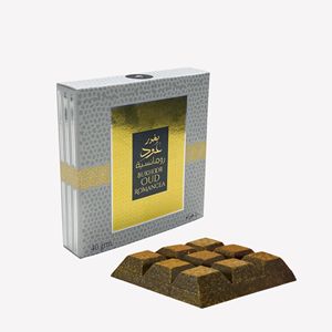Ambientador Oud Romancea de Ard Al Zaafaran, Incienso Bakhoor de 40 gramos, Perfumes Árabes Originales de Dubái, Bakhoor para Uso en el Hogar - Product Image 1