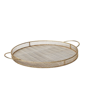 Plateaux décoratifs filaires en métal de qualité standard écologique pour un usage quotidien servant à la maison et au restaurant - Product Image 1