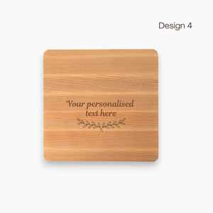 Bandeja de madera personalizada para charcutería, bandeja cuadrada para aperitivos con secciones, tabla de quesos, regalo grabado para boda, - Product Image 5