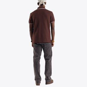 Camiseta Polo Casual para Hombre, Algodón Piqué, Suave y Transpirable, Uso Diario, Marca Personalizada, Proveedor al por Mayor de Fábrica OEM ODM - Product Image 3