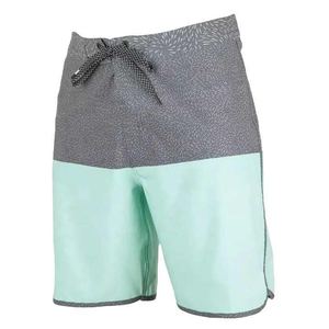 Pantalones cortos de tabla informales de corte clásico para hombre, pantalones cortos de natación de verano de tela tejida transpirable, pantalones cortos de playa elásticos - Product Image 1