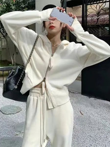 ชุดวอร์มผ้ากำมะหยี่สำหรับผู้ชายชุดวอร์มผ้ากำมะหยี่2ชิ้นสำหรับวิ่งโลโก้ตามสั่ง - Product Image 5