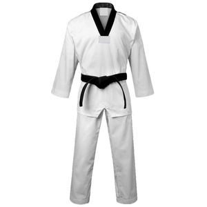 Uniforme de Taekwondo de tela de diamante ligero para niños y adultos, pantalones y chaqueta de estudiante con cinturón, equipo de artes marciales para estudiantes - Product Image 5