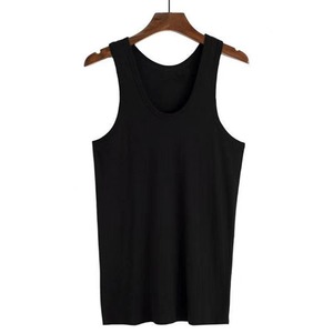 Summer Men Workout <b>Vest</b> Sleeveless Custom Logo Printed Blank <b>Black</b> Sleeveless Tank Tops - Product Image 3