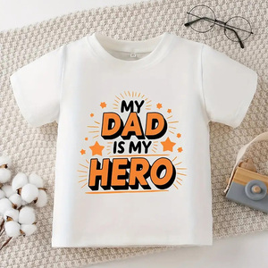 คอลเลกชันใหม่สำหรับเด็กใส่สบาย & ลำลองแขนสั้นเสื้อฤดูร้อนสำหรับเด็กสีขาวพร้อมเครื่องซักได้ - Product Image 1