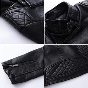 Chaqueta de cuero PU de moda informal para hombre con doble cremallera cuello levantado al aire libre diseño clásico lienzo tejido recubierto procesamiento - Product Image 4