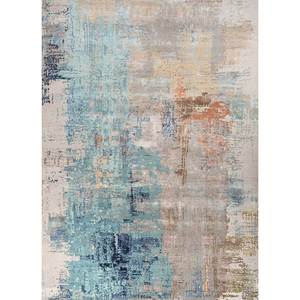 Alfombra Kavi Azul de Lana y Seda de Bambú Anudada a Mano, Colección Project Error, Patrón Abstracto para Uso Doméstico, Esk-439 - Product Image 1