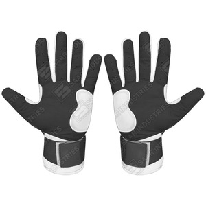 Nouvelle combinaison de couleurs noir et blanc personnalisée longue manchette Baseball & Softball gants de frappe Guantes De Bateo De Beisbol - Product Image 5