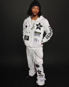 Survêtements de qualité supérieure de style nouveau, logo personnalisé imprimé, pantalon évasé et sweat-shirt, coton respirant, vêtements décontractés, vente de survêtements - Product Image 1