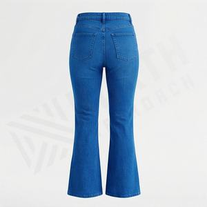 Pantalones de Campana Elegantes para Mujer, Hechos de Algodón de Alta Calidad, Estilo Moderno y Único, Color Personalizado, Transpirables, Ropa de Calle - Product Image 2