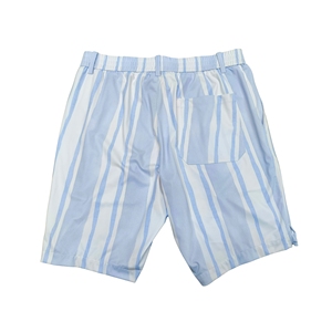 Venta al por mayor OEM personalizado para hombre Golf híbrido vestido pantalones cortos Casual estiramiento plano sublimación impreso Chino pantalones cortos a rayas DDP envío - Product Image 3