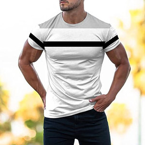 T-shirt à manches courtes et col ras du cou pour entraînement musculaire, couleurs personnalisées, tailles, t-shirt athlétique en coton, vente en gros - Product Image 4
