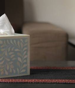 Artisan Eco-Friendly Modern Bone Inlay Porte-mouchoirs en bois Premium Handmade Decor pour la maison et le bureau à faible coût - Product Image 2