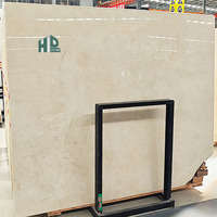 Carreaux de marbre espagnol beige coupé à la taille à prix réduit en marbre Crema Marfil