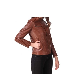 Chaqueta de piel sintética holgada Vintage para mujer, chaqueta de motociclista Retro con cremallera informal de invierno de calle alta bajo tu etiqueta - Product Image 3