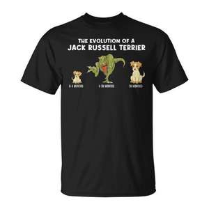 Camiseta The Evolution Of A Jack Russell Terrier Dog Mom para amantes de las mascotas - Product Image 1