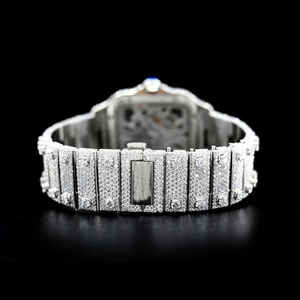 Reloj Unisex de Lujo con Diamantes Brillantes, Diseño Atractivo con VVS, Moissanite Personalizado, Banda de Acero Inoxidable, Directo de India - Product Image 2
