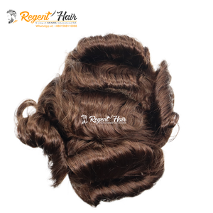 Usine directe en gros de haute qualité hommes Toupet cheveux perruque vierge indien Remy cheveux peau fine PU matériau de Base exportation Bangladesh - Product Image 3