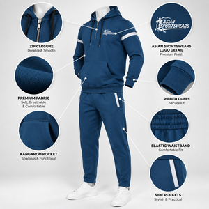 Diseña Tu Propio Conjunto Deportivo Informal con Capucha para Hombre, Estampado, de Dos Piezas, para Uso en Exteriores - Product Image 3