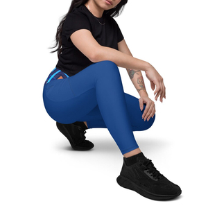 Women's High Waisted Yoga <b>Leggings</b> with Pockets Spandex/<b>Nylon</b> Material Quick Dry & Breathable Custom Fitness Clothing - Product Image 5