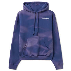 เสื้อกันหนาวมีฮู้ดของผู้ชายผ้า500มีฮู้ดผ้าคอตตอน GSM ซีดจาง - Product Image 1