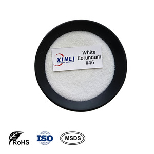 46 Grit wfa Al2O3 99% màu trắng tinh khiết hợp nhất alumina mài mòn phun cát mài mòn nhà máy giá - Product Image 1