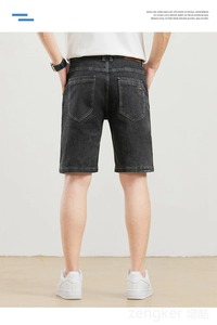 Men's Plus Size Denim <b>Shorts</b> High-Waisted 12XL 11XL Loose Fit Five-Minute <b>Trousers</b> Stretch Summer Winter Big Size High-Waisted - Product Image 6
