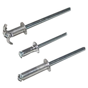 Remache de aluminio y acero de 3/16 pulgadas tipo flor para decoración de botellas y paneles de plástico - Product Image 1