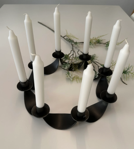 Iron Decorative <b>Candle</b> <b>Stand</b> Rust-Resistant Metal with Intricate Design for Home Decor Christmas Tabletop and <b>Candle</b> Display - Product Image 2