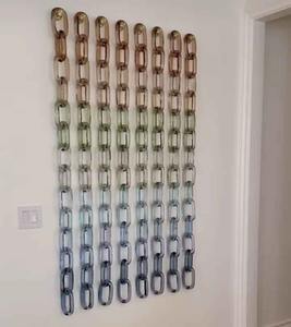 Décoration d'intérieur : Chaînes en résine personnalisables, très grandes tailles et couleurs claires, maillons en résine multicolores disponibles. - Product Image 4