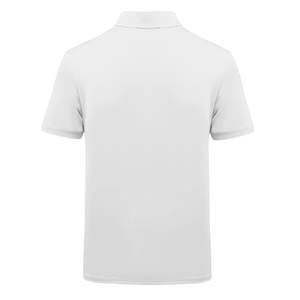 Camisa Polo Blanca Personalizada para Hombre |   Camiseta de golf con estampado geométrico abstracto de líneas |   Uniformes Deportivos Sublimados al por Mayor para Equipos - Product Image 2