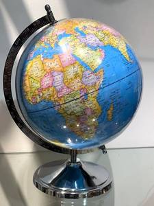 MOON <b>STAR</b> EXPORTS Traditional Design Political Map Desktop World Globe <b>Lamp</b> Educational Decorative Metal Table Office Decor - Product Image 2