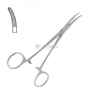 Fórceps hemostáticos CAIRNS Quirúrgico Vascular Curvo 15,0 cm Sujeción arterial Instrumentos médicos delicados - Product Image 1