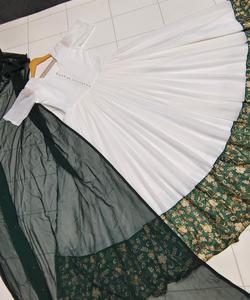 Bas de robe de travail avec séquence de broderie en georgette de créateur et vêtements de fête dupatta prix de gros vêtement ethnique Alphanumero Shalwar Kameez - Product Image 2